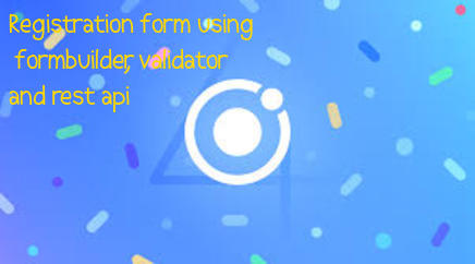 https://www.itechinsiders.com/ - Registration form using form builder, validator and rest api